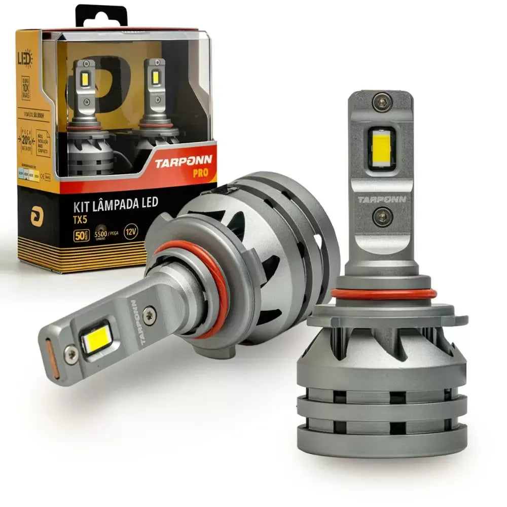 Kit Lâmpada Led Tarponn TP-6416 TX5 Pro HB3 HB4 4000k 50w Kit Lâmpada Led Tarponn TP-6416 TX5 Pro HB3 HB4 4000k 50w